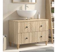 vidaXL Mueble de lavabo para baño ALKMAAR Roble Sonoma 82 x 41 x 59 cm