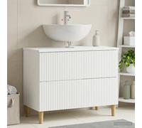 vidaXL Mueble de lavabo para baño ARNHEM Blanco 82 x 41 x 59 cm