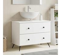 vidaXL Mueble de lavabo para baño BREDA Blanco 82 x 41 x 59 cm