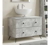 vidaXL Mueble de lavabo para baño BREDA Gris Hormigón 82 x 41 x 59 cm