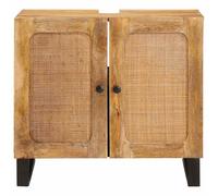 vidaXL Mueble de lavabo para baño con estante Marrón 62 x 33 x 58 cm