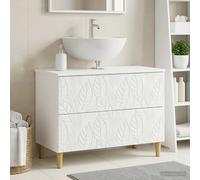 vidaXL Mueble de lavabo para baño DELFT Blanco 82 x 41 x 59 cm