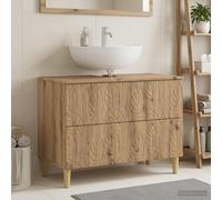vidaXL Mueble de lavabo para baño DELFT Roble artisan 82 x 41 x 59 cm