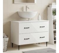 vidaXL Mueble de lavabo para baño HAARLEM Blanco Brillante