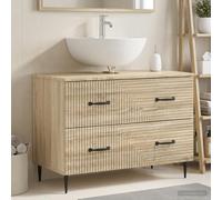 vidaXL Mueble de lavabo para baño HAARLEM Roble Sonoma