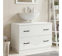 vidaXL Mueble de Lavabo para baño HOORN Blanco 82 x 41 x 56 cm