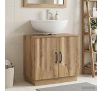 vidaXL Mueble de lavabo para baño HOORN Roble artisan