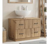 vidaXL Mueble de Lavabo para baño HOORN Roble Artisan 82 x 41 x 56 cm