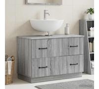 vidaXL Mueble de Lavabo para baño HOORN Sonoma Gris 82 x 41 x 56 cm