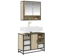 vidaXL Mueble de lavabo para baño roble Sonoma 80x33x60 cm