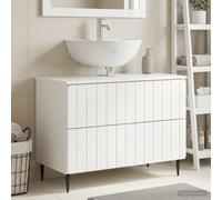 vidaXL Mueble de lavabo para baño ZWOLLE Blanco Brillante