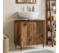 vidaXL Mueble de lavabo para baño ZWOLLE Madera envejecida