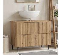 vidaXL Mueble de lavabo para baño ZWOLLE Roble artisan