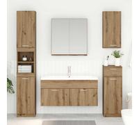 vidaXL Mueble de lavabo Roble artisan Madera de ingeniería
