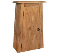 vidaXL Mueble de Pared, Armario Auxiliar con Estante, Armario de Almacenaje de Pared, Mueble para Cuarto de Baño, Madera Maciza de Pino