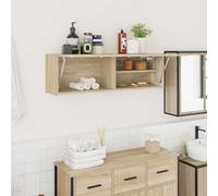 vidaXL Mueble de pared baño madera ingeniería roble sonoma 100x25x30cm