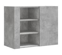 vidaXL Mueble de pared madera ingeniería gris hormigón 75x35x60 cm
