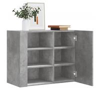 vidaXL Mueble de pared madera ingeniería gris hormigón 75x35x60 cm