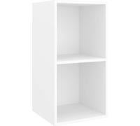 vidaXL: Mueble de pared para TV, blanco, 37x37x72 cm, material de madera
