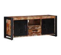 vidaXL Mueble de TV 100x30x40 cm en material Madera maciza de mango rugosa/madera maciza reciclada | almacenamiento funcional diseño moderno para baño dormitorio sala
