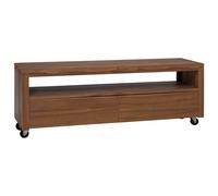 vidaXL Mueble de TV 110 x 30 x 40 cm Natural Madera de teca maciza