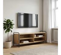 vidaXL Mueble de TV 140 x 39,5 x 50 cm Roble artisan