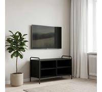 vidaXL Mueble de TV 140 x 39,5 x 50 cm Roble Negro