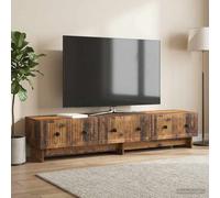 vidaXL Mueble de TV 147 x 34,5 x 30 cm Madera envejecida