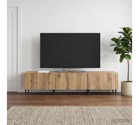vidaXL Mueble de TV 147 x 34,5 x 32 cm Roble artisan