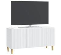 vidaXL Mueble de TV 99 x 34,5 x 50 cm Madera de Ingeniería, Almacenamiento para Sala, Consola Vintage, Mueble Rectangular con Patas, Espacio Amplio, Organizador Elegante