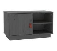 vidaXL Mueble de TV Aparador Armario Auxiliar Soporte Consola Televisión Sala Dormitorio Almacenaje Mueble Salón Madera Maciza de Pino Gris