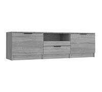 vidaXL Mueble de TV Aparador Armario Estante Soporte Mobiliario Salón Sala de Estar Dormitorio Madera Contrachapada Gris Sonoma 140x35x40 cm