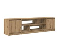 Mueble de televisión vidaXL, estilo artesano, roble, 188,5 x 41 x 50 cm, material de madera