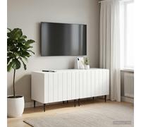 vidaXL Mueble de TV Blanco Brillante Madera de ingeniería