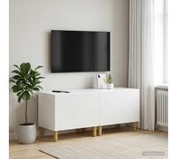 vidaXL Mueble de TV Blanco Brillante Madera de ingeniería