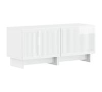 vidaXL Mueble de TV Blanco Brillante Madera de ingeniería
