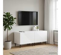 vidaXL Mueble de TV Blanco Brillante Madera de ingeniería