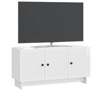 vidaXL Mueble de TV Brillante 99 x 34,5 x 50 cm Madera de Ingeniería, Sala, Armario Moderno, Amplio Espacio, estantería Actual, Unidad de Entretenimiento, organización del hogar
