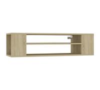 vidaXL Mueble de TV Colgante contrachapada Roble Sonoma 100x30x26,5 cm