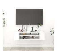 vidaXL Mueble de TV colgante madera contrachapada blanco 100x30x26,5cm