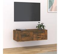 vidaXL Mueble de TV colgante madera roble ahumado 80x36x25 cm