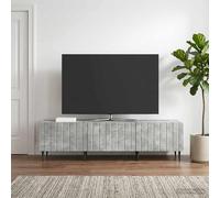 vidaXL Mueble de TV con cajón Gris Hormigón 147 x 34,5 x 32 cm