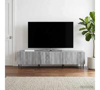 vidaXL Mueble de TV con cajón Gris Sonoma 147 x 34,5 x 32 cm