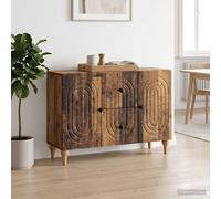 vidaXL Mueble de TV con cajón Madera envejecida 89 x 34,5 x 60 cm