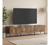 vidaXL Mueble de TV con cajón Roble Ahumado 147 x 34,5 x 32 cm