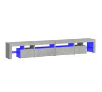 vidaXL Mueble de TV con luces 4 uds LED 260x36,5x40 cm, Mueble de Salon, Mueble TV, Mueble TV salon, Mesa de TV, Mueble tele