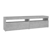 vidaXL Mueble de TV con luces LED 2 uds 75x35x40 cm, Mueble de Salon, Mueble TV, Mueble TV salon, Mesa de TV, Mueble tele Concrete gray