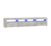 vidaXL Mueble de TV con luces LED 210x35x40 cm, Mueble de Salon, Mueble TV, Mueble TV salon, Mesa de TV, Mueble tele