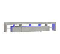 vidaXL Mueble de TV con luces LED 230x36,5x40 cm, Mueble de Salon, Mueble TV, Mueble TV salon, Mesa de TV, Mueble tele