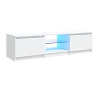 vidaXL Mueble para TV con Luces LED Blanco 140x40x36 cm